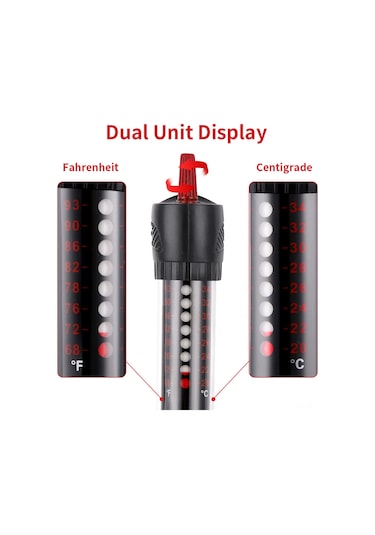 Konesam Akvaryum Ve Kaplumbağa Tankı Isıtıcı - Otomatik Sabit Sıcaklık, Cam Malzeme, 25w/50w Seçenekli, Abd Standartı, Tuzlu Ve Taze Su Uygun