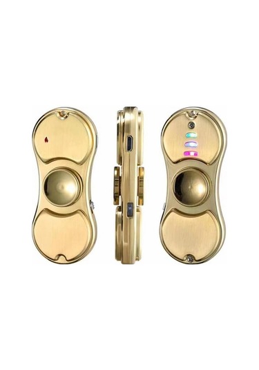 Stres Çarklı Işıklı Usb Şarjlı Tesla Çakmak Altın Sarısı Metal