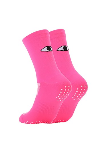 Sıcak Pembe Su Erkek Kadın Orta Bidon Hareket Çorapları Aşınmaya Dayanıklı Sürüş Bisiklet Koşu Pembe