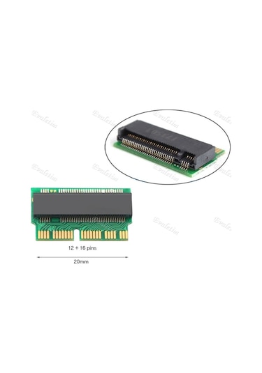 M.2 Nvme Pcı-E Ahcı Ssd To 4364A 12+16 Pin Macbook Uyumlu Ai