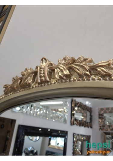 Matmazel Model Platin Altın Renk Varaklı Boy Aynası