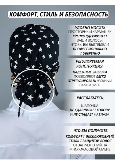 Geminiko Yeniden Kullanılabilir Baskılı Sağlık Çalışanı Şapkası 302570702