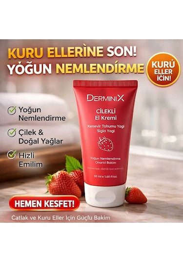 Çilek El Kremi 50ml