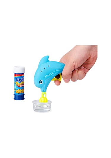 Yunus Figürlü Köpük Tabancası - Baloncuk Tabancası - Köpüklü Silah - Baloncuk Oyunu Renkli