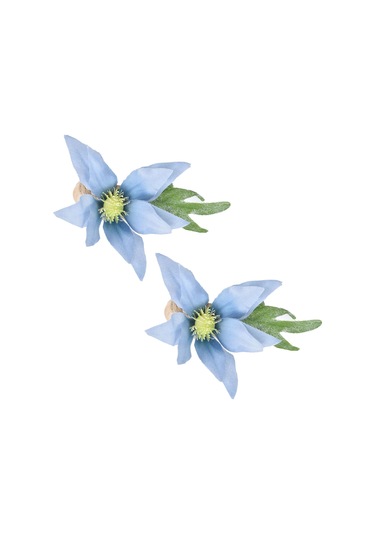 Shineyee Mavi Cactus Desenli 2 Adet Çaylak Ağaçlı Servis Yemek Bezi Çemberi - Ev, Otel, Partiler İçin Zirve Dekorasyon Cjk-6625 Diğer