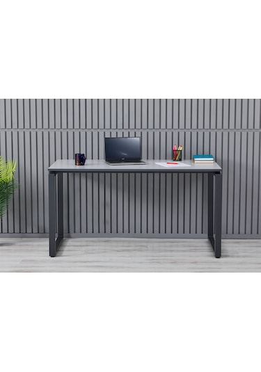 Arpelia Çalışma Masası 140x70x73 Cm Dikdörtgen Ayaklı Antrasit