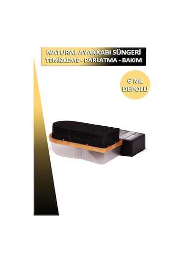 Bağcık + Fabcare Ayakkabı Temizleme ve Parlatma Bakım Süngeri Depolu 6 ML Set