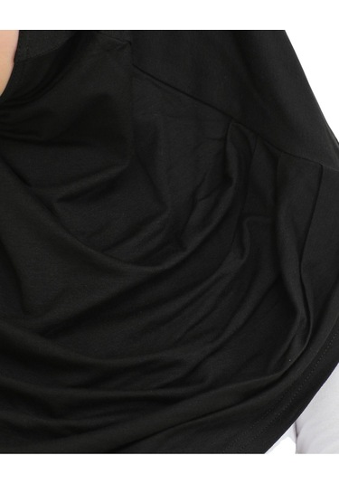 Hazır Giyim Türban Yumuşak Başörtü Şal - Siyah Siyah