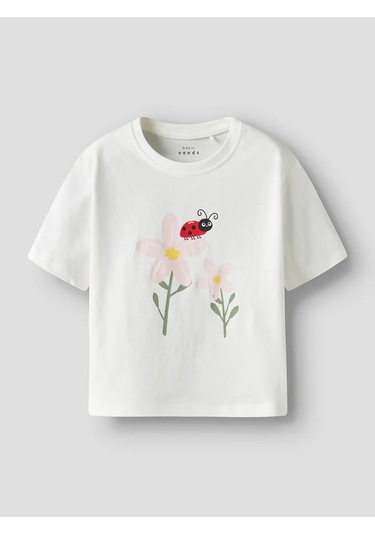 Name It Nmfvilinse Ss Nreg Top Kız Çocuk T-shirt 13228157 Beyaz