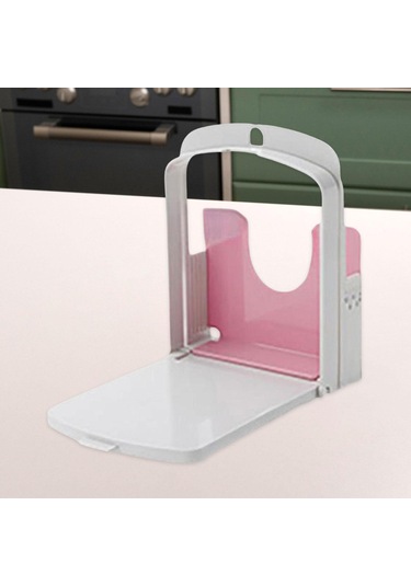 Homyl Ekmek Kesici Kesme Kılavuzu Sandviç Pişirme Aksesuarı Pembe