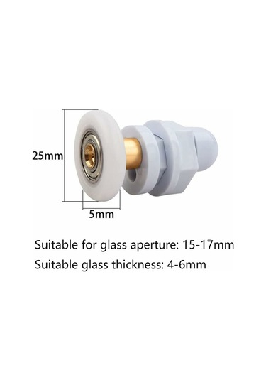 Duş Kapısı Tekerlekleri 4 Parça, 25 Mm Duş Kapısı Silindirleri B