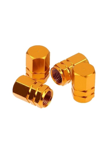Alüminyum Sibop Kapağı 4'lü Set Gold Sarı