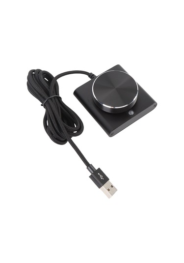 Xindoker Usb Ses Kontrolü Dönme Butonu - Tek Tuşlu Sessiz Mod, 360 Derece Hassas Ayar, Alüminyum Gövde, Usb Plug & Play, Win/mac/android Uyumlu