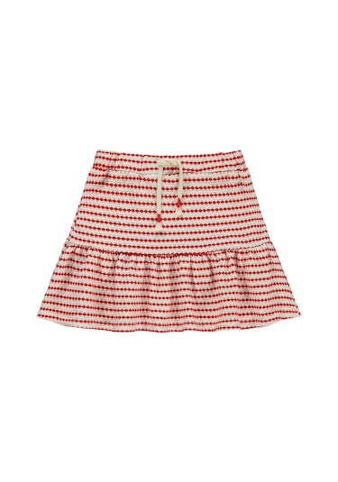 Civil Girls Kız Çocuk Etek 6-9 Yaş Mercan 35330g25524s1-1 Mercan