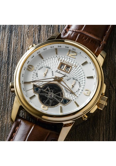 Earnshaw Es-8177-08 Erkek Kol Saati Altın
