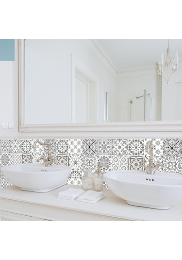 Yeşil 10 Adet Retro Desen Mat Yüzey Fayansları Etiket Transferleri Kapakları Mutfak Ban Zemin Dayanıklı Duvar Sticker Dğ. 56865532 Diğer