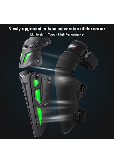 Sones Motolsg MT-05 2'si 1 Arada Motosiklet Bisiklet Sürme Koruyucu Dişli Dirsek Pedleri Yeşil