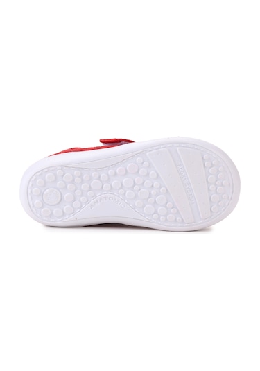 Kiko Kids Winnie Cırtlı Kız Bebek Günlük Bot Ayakkabı Kırmızı