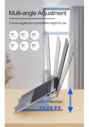 Smartgift Ayarlanabilir Alüminyum Notebook Laptop Standı