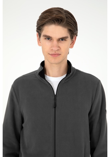 U.S. Polo Assn. Erkek Antrasit Basic Polar Hırka 50298066-VR006