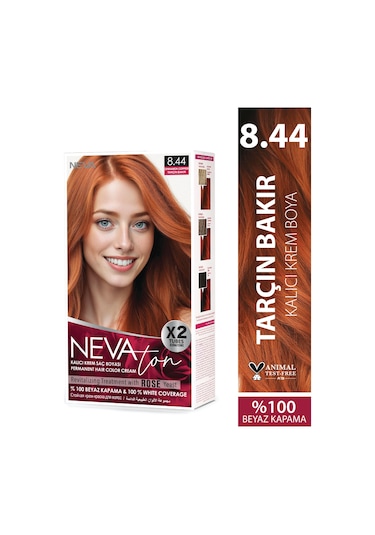 Nevaton 8.44 Tarçın Bakır Kalıcı Krem Saç Boyası