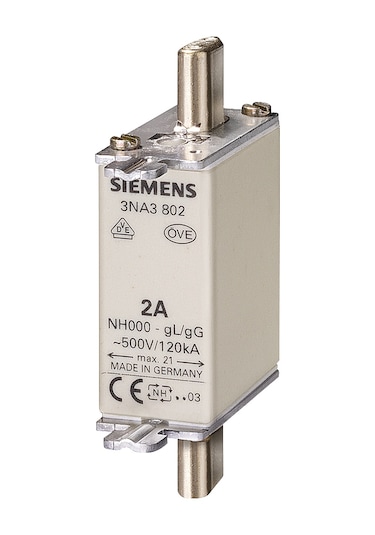Sıemens 3Na3820 Sigorta Buşonu Nh Bıçaklı 50A Boy 000