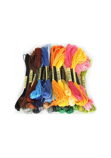 100 Farklı Renk Muline, Etamin, Kanaviçe, Rokoko, Nakış Ipi