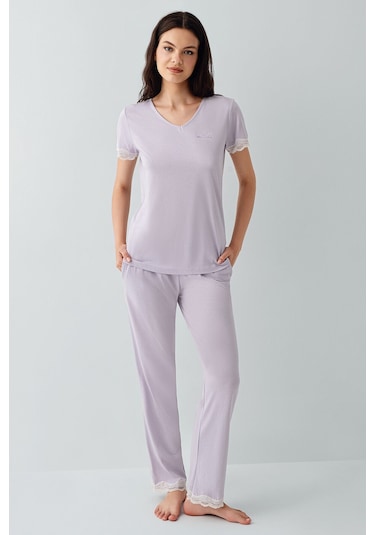 Pierre Cardin Kadın Mor Pijama Takımı Mor