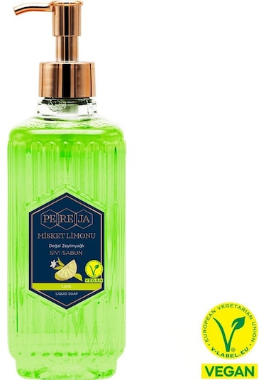 Pereja Misket Limonu Doğal Zeytinyağlı Sıvı Sabun 500 ML
