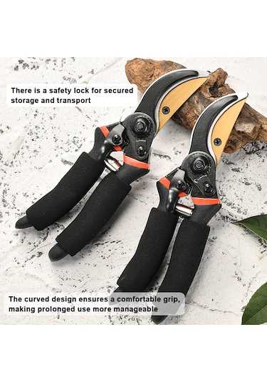 Vkemall Bahçe İşleri İçin Çok Amaçlı Bahçe Makası - 35mm Kalınlığa Kadar Dal Kesme, Yüksek Keskinlik, Ergonomik Tasarım