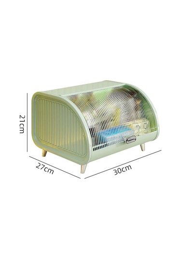 Homyl Kozmetik Saklama Kutusu Mutfak Kabı Fırın Kahve Yeşil