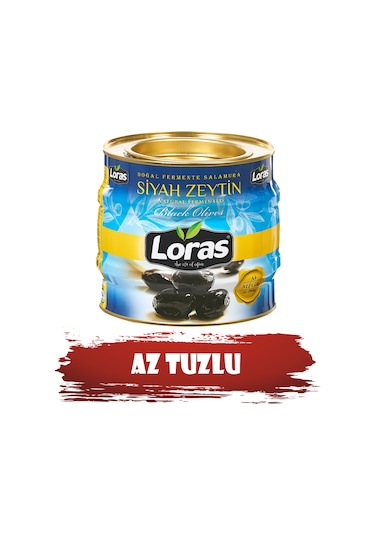Loras 261 - 290 KB Mega Gemlik Siyah Zeytin Teneke 1400 G