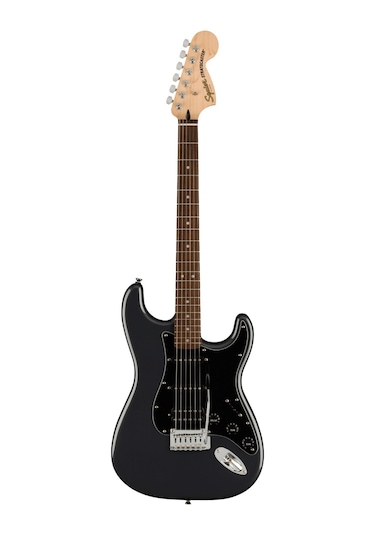 Squier Affinity Strat Hss Frontman 15g Amp Charcoal Frost Metallic Elektro Gitar Seti