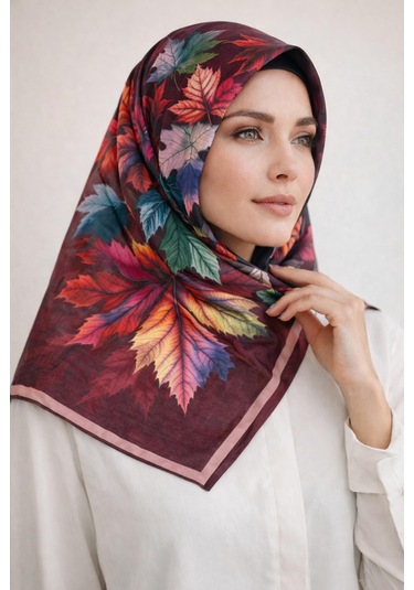 Mono Scarfs Soft Pamuk Eşarp-06109 Bordo