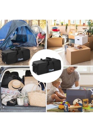 Novahub Seyahatlerinizde Yardımcı Olacak Dayanıklı Ve Büyük Boyutlu Oxford Kumaş Çanta Siyah, Pratik Tasarım Siyah