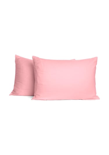 Soley Mix & Match Plain %100 Pamuklu 2 Li Yastık Kılıfı Seti Pembe