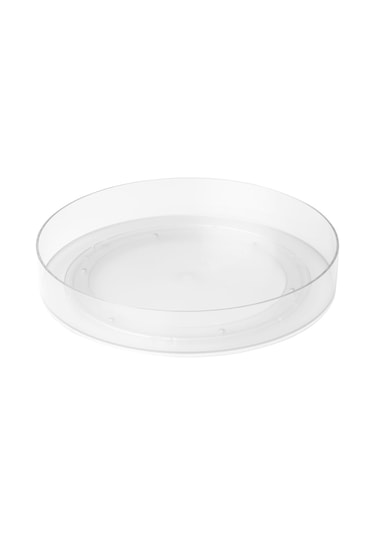 Dönen Tabla, Şeffaf, 28 Cm Açık Gri