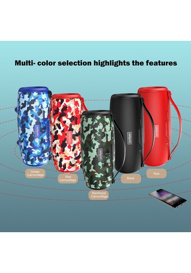 Teltree Kırmızı Zealot S34 10w Bt 5.0 Hoparlörü - Ipx5 Su Geçirmez, Tws Stereo, Hifi Ses, Aux/usb/tf Kart Desteği, 5-6 Saat Çalma Süresi