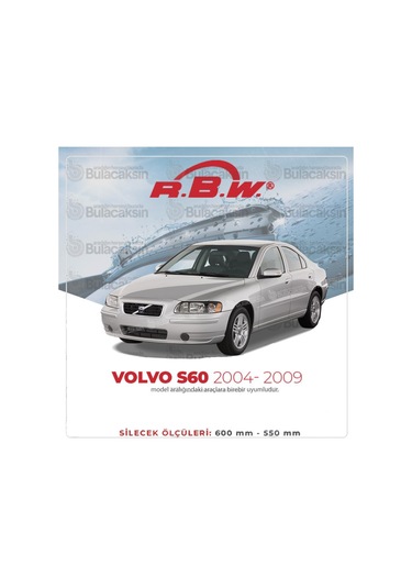 Volvo S60 Muz Silecek Takımı 2004-2009 Rbw