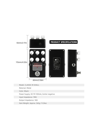 Moskyaudio Kabin Analog Mashall- Brıtıshıa Efektler Klasik M-shall