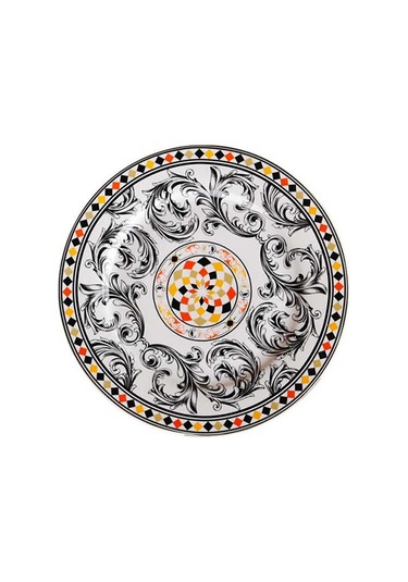 Lucky Art Margery Bone Porselen Barok Desenli 6 Lı Tabak Seti 20 Cm Lyhd 537