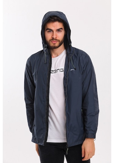Slazenger OFANS Erkek Yağmurluk Koyu Gri