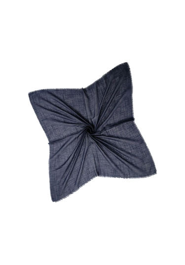 Enba Flamlı Yazma %100 Pamuk Nefes Alan Doğal Kumaş Lacivert