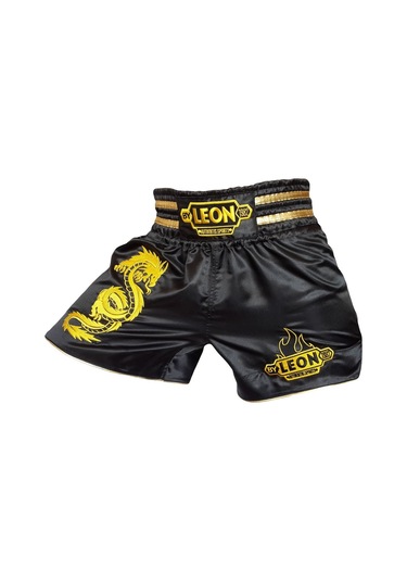 Kogam Leon Dragon Muay Thai Ve Kick Boks Şortu Siyah (465774523) Sarı - Siyah