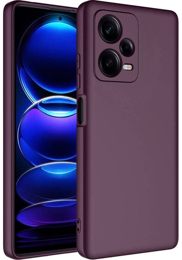 Redmi Note 12 Pro Plus 5g Kılıf Tchs Mara Lansman Kapak - Koyu Mor Koyu Mor