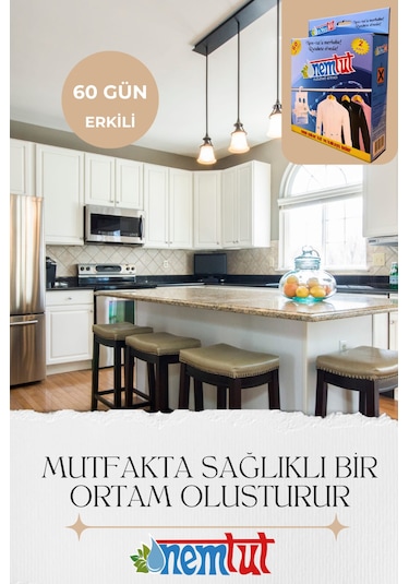 Mutfaklara Özel Gıda Ve Eşyaları Nem Rutubet Ve Buhardan Koruma