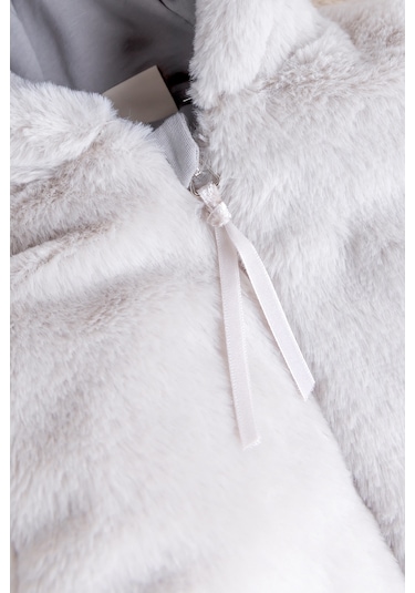 Premium Kalite Peluş Pamuk Penye Astarlı Ayıcık Fiğürlü Kışlık Kız-erkek Bebek Tulum Bej