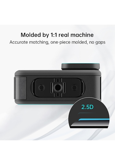 Gopro Hero13 Siyah Puluz 3'ü 1 Arada Lens Ve Ön Arka Ekran 9h 2.5d Temperli Cam Filmi Şeffaf İçin