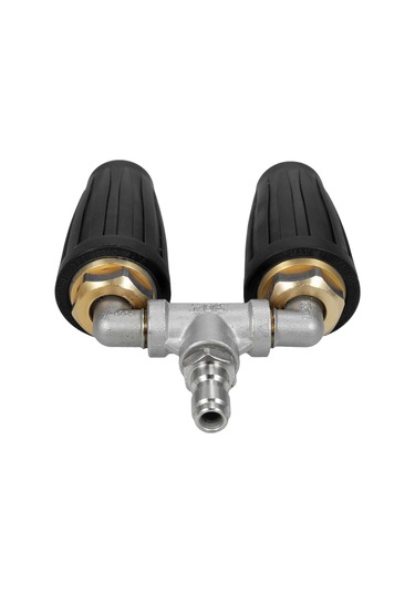 Symbee 360 Döner Çift Turbo Nozul, 4000 Psı Basınçlı Yıkama İçin 1/4'' Hızlı Bağlantı, 4-6 Gpm Su Akışı