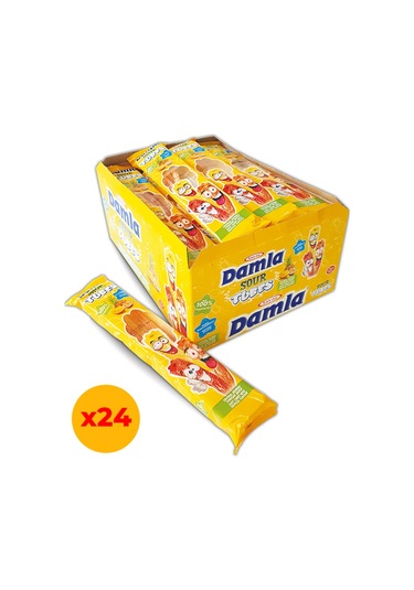 Tayaş Damla Sour Tubes Licorice Tropikalli Jel Şeker 24 x 30 G